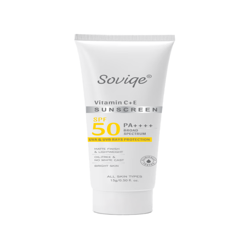 Soviqe - Soviqe_SPF 50 Sunscreen | Broad Spectrum UVA/UVB Protection | Water-Resistant | Non-Greasy & Lightweight | All Skin Types 15g