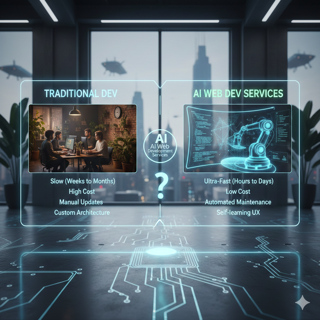 Traditional vs. AI Web Development Services: Which One Should You Choose?